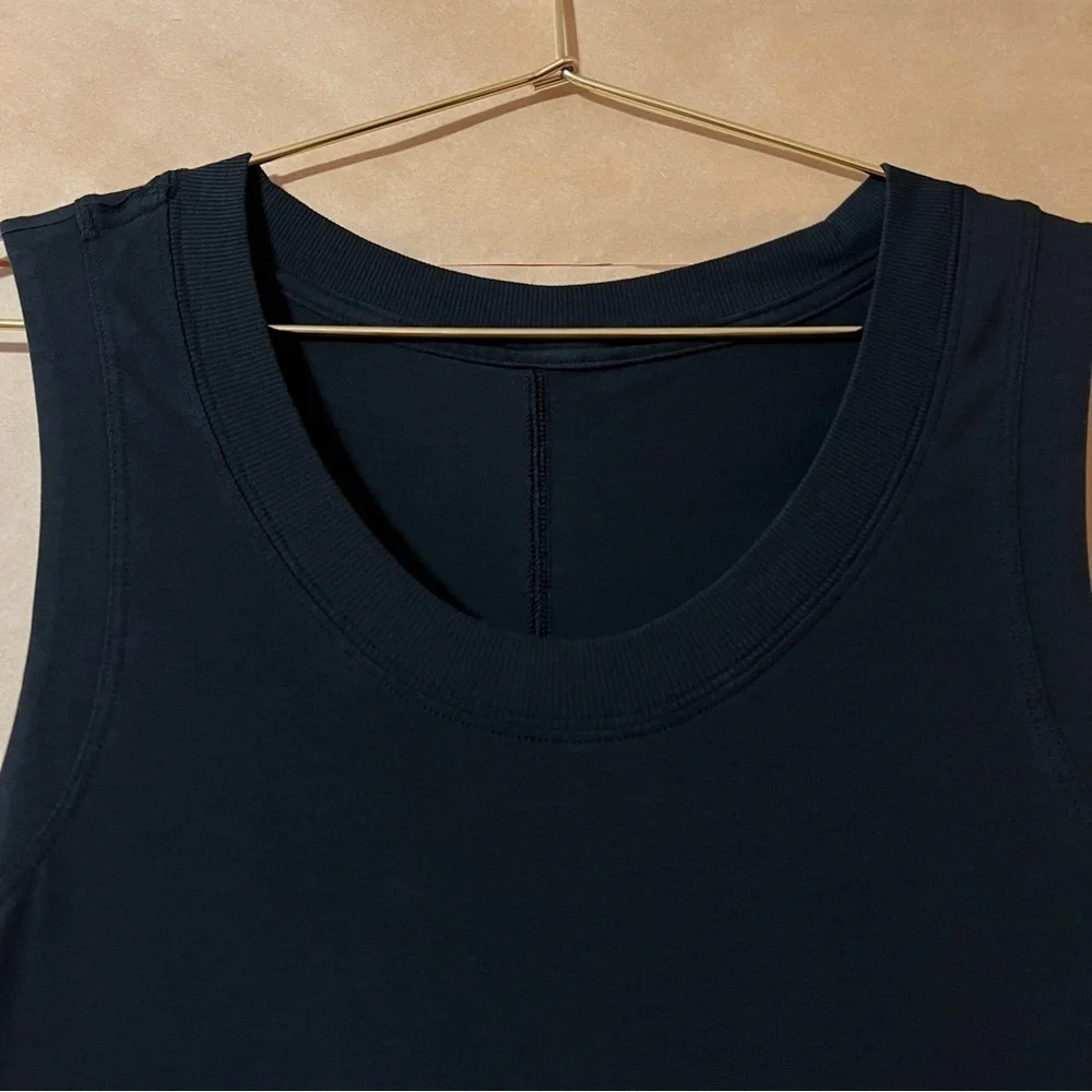 Lululemon | All Yours Tank Maxi Dress Vitasea Pima Cotton Black Size 8
